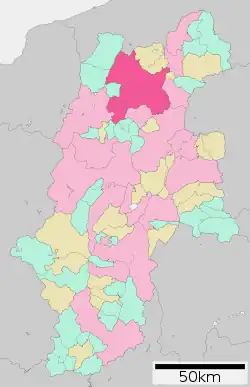 Location of Nagano