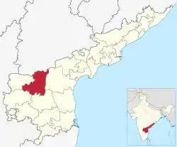 Location of Nandyal district