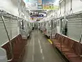 The interior of an 8000 series trainset in September 2011