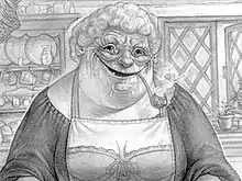 Nanny as she appears in her cookbook