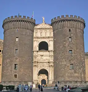 Arco di Trionfo di Castel Nuovo in Naples, a Renaissance monument, built to commemorate Alfonso of Aragon's victorious entry to Naples