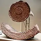 Temple tiles from Nara, 7th century.