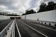Moscow’s first double-deck tunnel was opened in 2016 as part of the built section of the North-Western Chord.