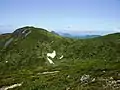 Sanbonyari Peak and snow in summer