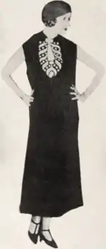 Natacha Rambova in a dress designed by Poiret, 1926