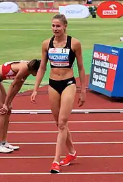 Kaczmarek at the Polish Athletics Championships in 2021