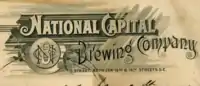 National Capital Brewery Company letter head
