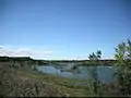A naturalized gravel pit, now Silver Springs Park in East St. Paul, Manitoba.