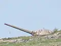 15 cm gun, one of two of this type of coastal artillery gun.