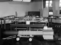 U.S. Navy rockets on display at Michelson Laboratory, NOTS China Lake