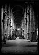 The central nave of the church.