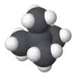 Spacefill model of neopentane
