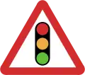 B17: Traffic signals ahead