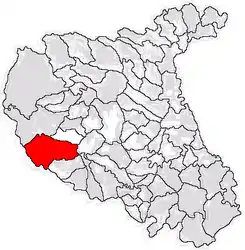 Location in Vrancea County