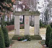 At the Neustadt-Glewe concentration camp memorial