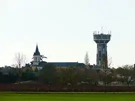 The church and the water tower