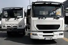 Saipa Diesel New Budsun NB8 (right) vs. Saipa Diesel Budsun (left)
