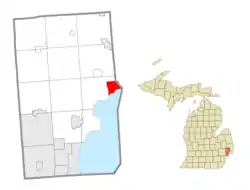 Location within Macomb County