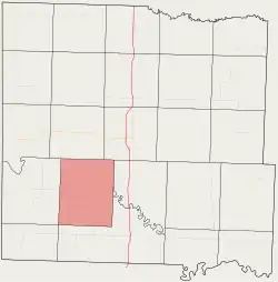 Location in Bates County