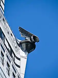 Radiator ornament decoration on the Chrysler Building, New York City (1928)