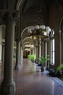 Outside the New York State Senate viewing gallery