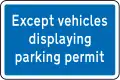 Vehicles With Permits Exempt