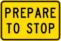 Prepare to stop ahead