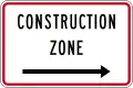 (A41-3) Construction Zone (to the right)