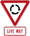 Give Way at Roundabout (give way to vehicles coming from the right)