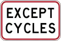 (R3-5.2) Except Cycles