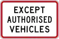 (R3-5.1) Except Authorised Vehicles