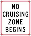 (R5-13A) No cruising zone