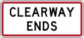 (R6-12.5) Clearway Ends
