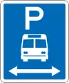(R6-53.1) Bus Parking: No Limit (on both sides of this sign)