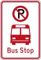 (R6-71) No Parking: Bus Stop