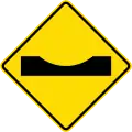 (W14-3) Road dip (1987–2016)