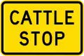 (W14-8.2/PW-55) Cattle stop