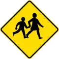 New Zealand's watch for children sign is sometimes used in Pitcairn.