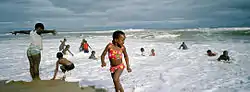 Children on the beach in Umgababa