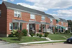 Houses along Newport Avenue