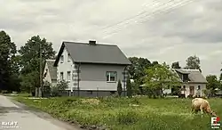 One of the newer buildings in the village of Nieczatów