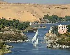 Feluccas in Aswan