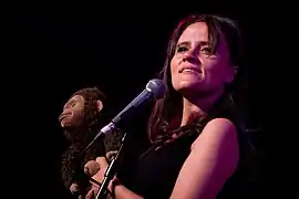 British Nina Conti with Monkey in 2010