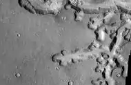 Nirgal Vallis Close-up, as seen by THEMIS