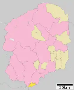 Location of Nogi in Tochigi Prefecture