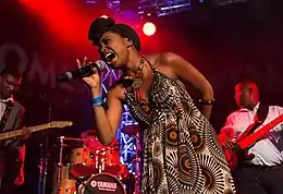 Nomfusi performing in 2013