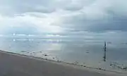 Panorama from the artwork on the Wadden Sea