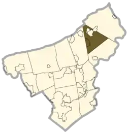 Location of Washington Township in Northampton County, Pennsylvania