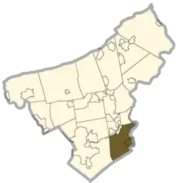 Location of Williams Township in Northampton County, Pennsylvania