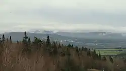 Notre-Dame-des-Bois, Québec (Canada). View from the road to the summit of Mont-Mégantic.